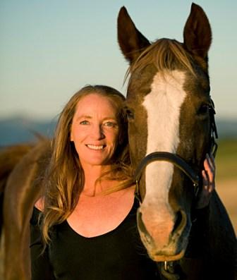 Kay Van Norman - aging expert - with her horse, Dancer